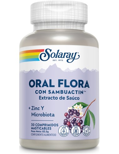 Sambuactin (Tm) Oral Flora 30 Comp Masticables