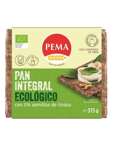 Pan Centeno 5% Semillas Lino Pema 375 G