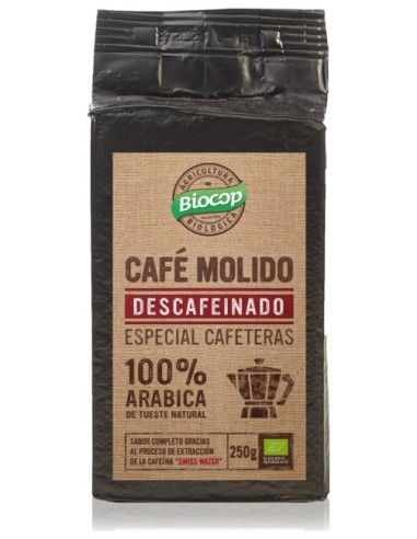 Cafe Descafeinado Molido 100% Arabica 250 G