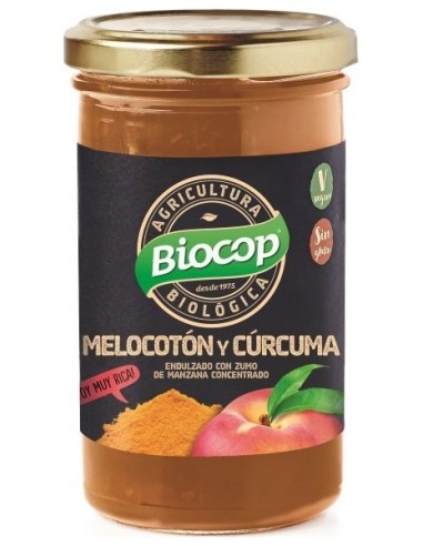 Biocop Compota Melocoton Curcuma Sin Gluten 280G