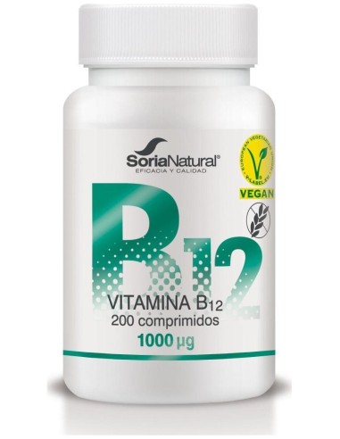 Soria Natural Vitamina B12 250Mg Vegan 200Comp