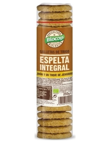 Galleta Trigo Espelta Integral Jengibre Limon