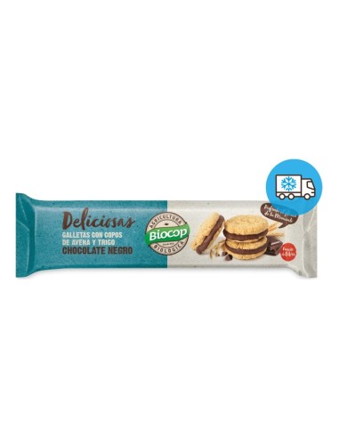 Biocop Galleta Deliciosas Rellena Choco Negro 150G