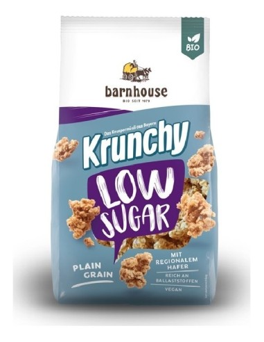 Barnhouse Muesli Krunchy Low Sugar Plain Grain 375G