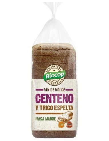 Pan Molde Centeno Y Trigo Espelta Biocop 400 G