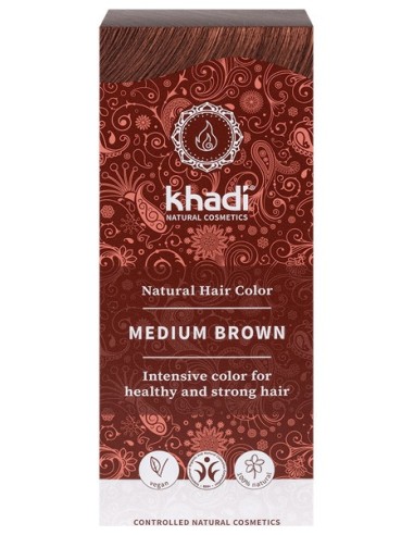 Khadi Tinte Castaño Medio 100% Veget 100G