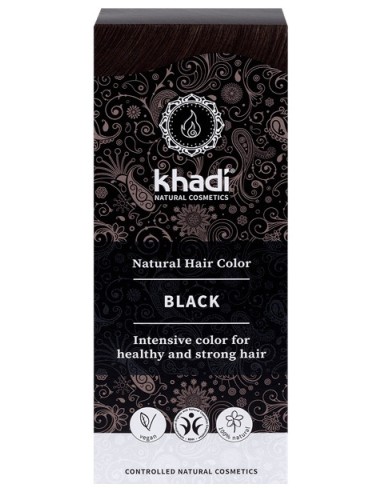 Khadi Tinte Negro Herbal 100% Vegeta 100G