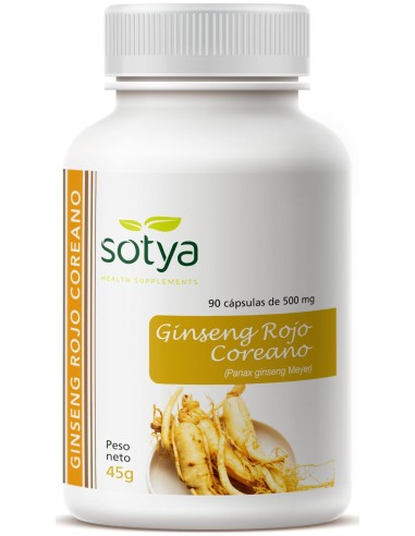 Sotya Ginseng Rojo Coreano 500Mg 90Cáps