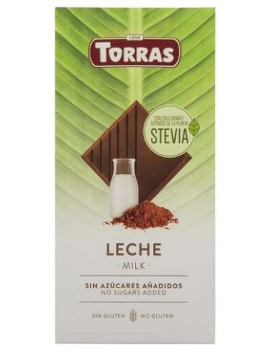 Torras Choco Leche C/Stevia S/Gluten 75G