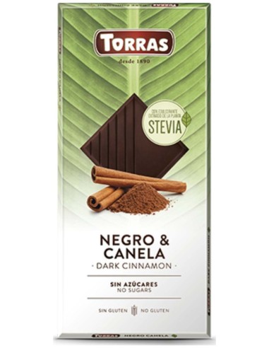 Torras Chocolate Negro Canela Stevia