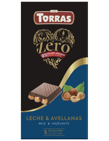 Torras Zero Leche Con Avellanas Enteras 150G