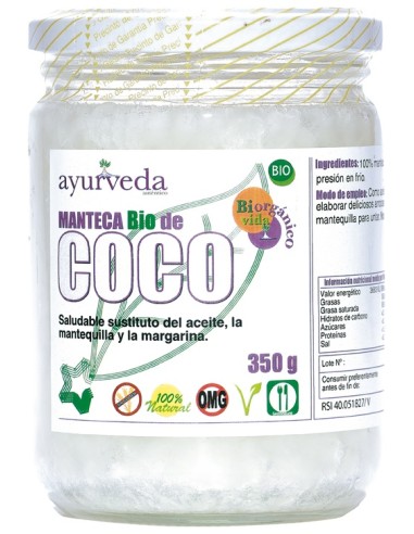 Ayurveda Manteca De Coco 350 G