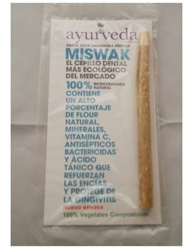 Cepillo Dental Ecologico Miswak De Bambú