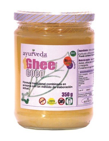 Ghee Con Aceite De Coco Ecologico 350 G