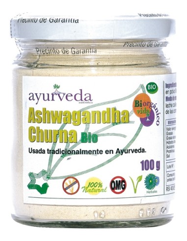 Ayurveda Ashwagandha Churna Polvo 100Gr