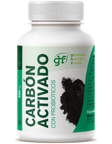 Carbon Activado Con Probioticos 550Mg 90 Caps