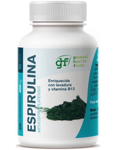 Ghf Espirulina 400Mg 200Comp