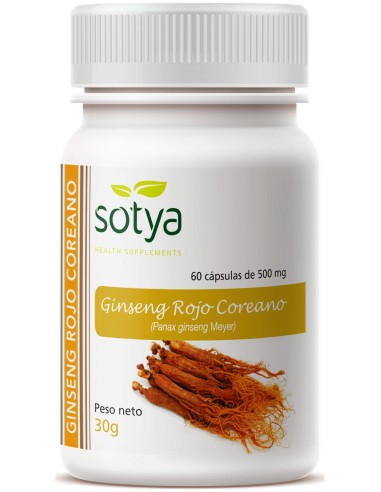 Sotya Ginseng Rojo Coreano 500Mg 60Cáps