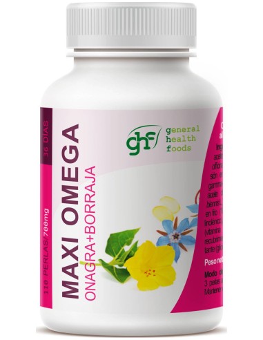 Maxi Omega Onagra+Borraja 700Mg 110 Perlas