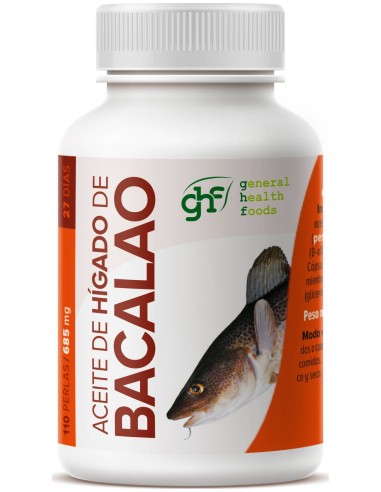 Aceite De Higado De Bacalao 685Mg 110 Perlas