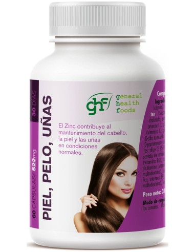 Ghf Piel Pelo Y Uñas 60Cáps De 522Mg