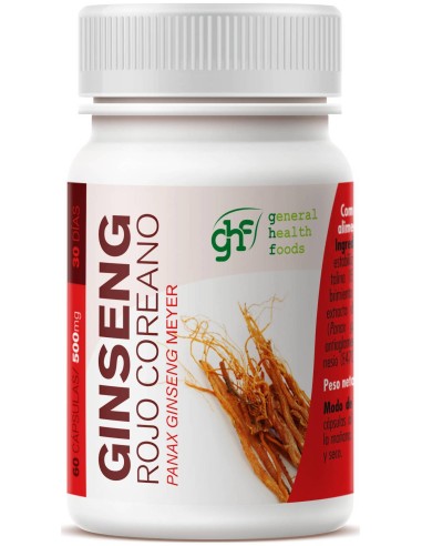 Ghf Ginseng Rojo Coreano 500Mg 60Cáps