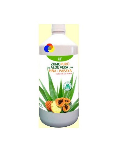 Hforganics Zumo Puro Aloe Vera Con Piña Papaya 1L