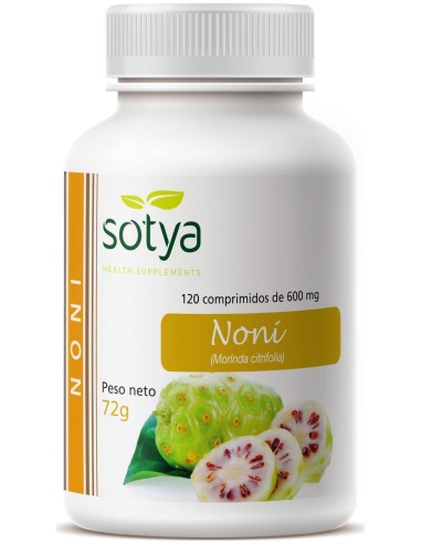 Noni 600 Mg Sotya 120 Comprimidos