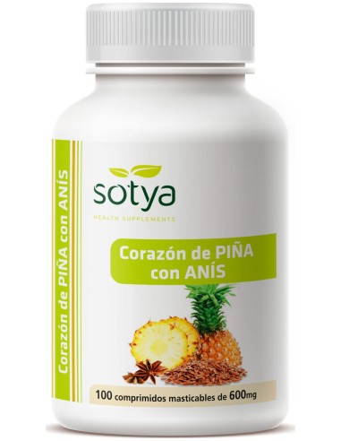 Sotya Corazón De Piña 600Mg 100Comp Masticables