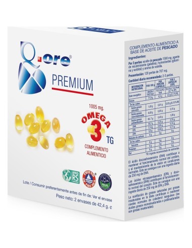 Q Ore Omega Premium 60 Perlas