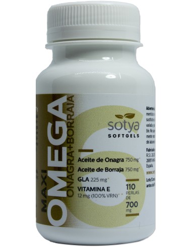 Maxi Omega 6 (Onagra Y Borraja) 700 Mg 110 Perlas