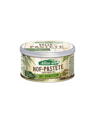 Allos Paté Vegetal Hierbas Bio Vegano 125G