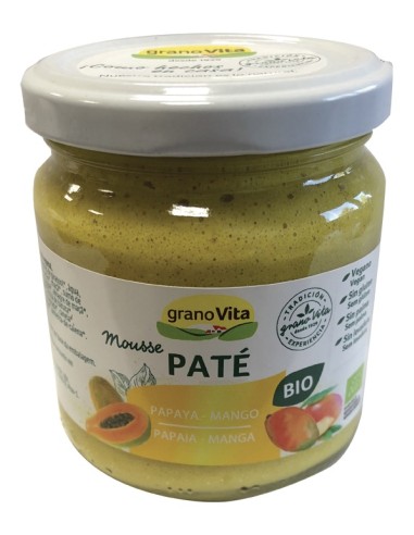 Granovita Paté Mousse De Papaya Y Mango Bio 175G