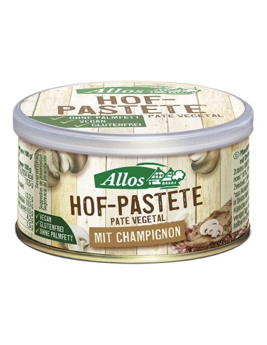 Pate Vegetal Con Champiñones Bio 125 G