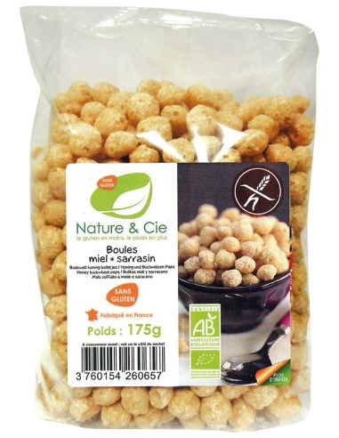 Nature &Cie Bolitas De Trigo Sarraceno Con Miel Sin Gluten Bio 175G