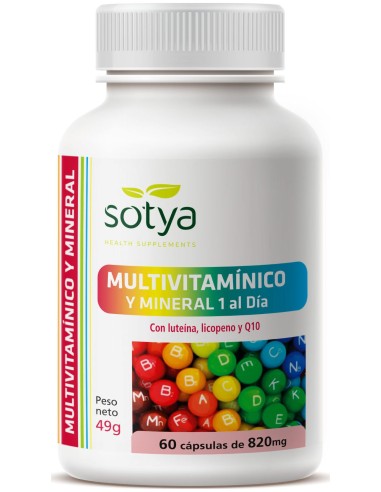 Sotya Multivitamínico Y Mineral 60 Cápsulas De 820 Mg