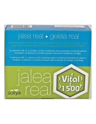 Jalea Real Vital 1500 10Ml Ampollas Vidrio 20U