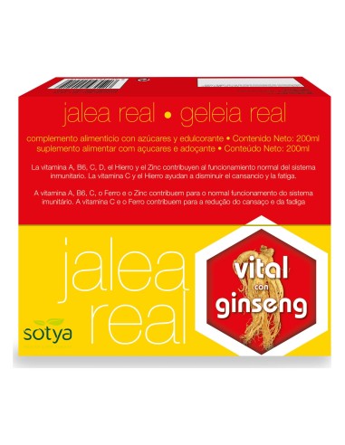 Jalea R. Vital Ginseng 10 Ml Amp Vidrio 20 Uds