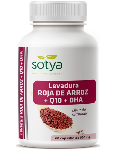 Sotya Levadura Roja De Arroz + Q10 +Dha 60Caps