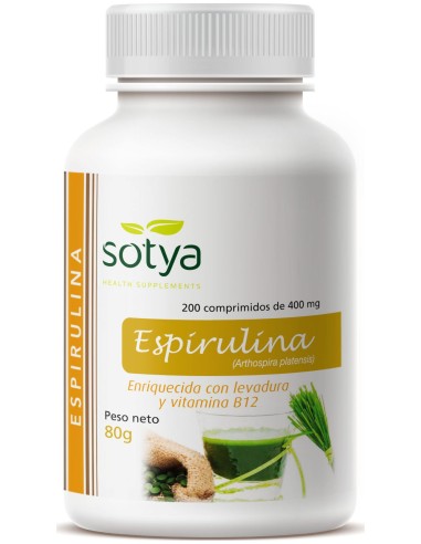 Sotya Espirulina 400Mg 200Caps