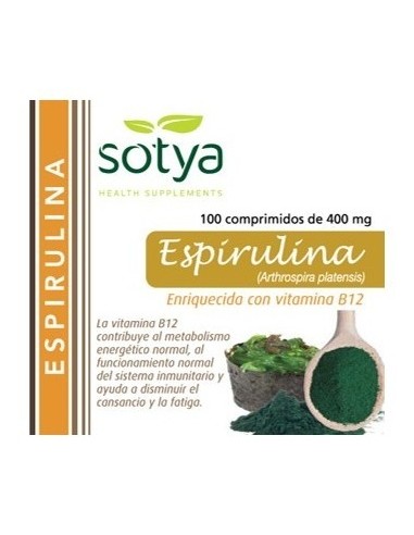 Espirulina 400 Mg 100 Comp