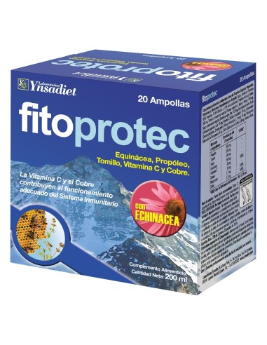 Fitoprotec + Echinacea. 0% Azucar 20 Ampollas