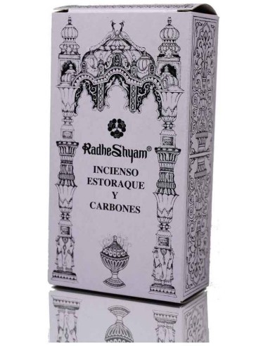 Radhe Shyam Incienso Estoraque Carbones 100G