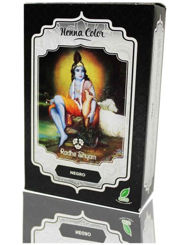 Henna Negro Polvo Radhe Shyam 100 Gr