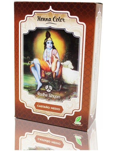 Henna Castaño Medio Polvo Radhe 100 Gr