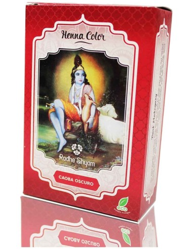 Radhe Shyam Henna Tinte Nat Caoba Osc Polvo 100Gr