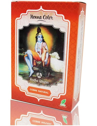 Radhe Shyam Henna Tinte Natur Cobre Polvo 100Gr