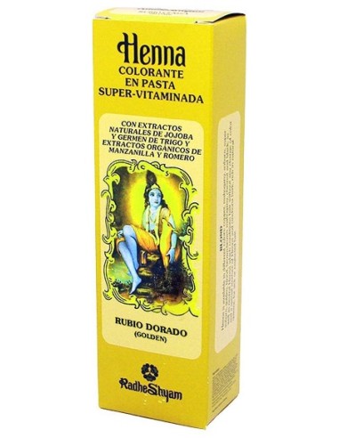 Henna Pasta Rubio Dorado Radhe 200 Ml