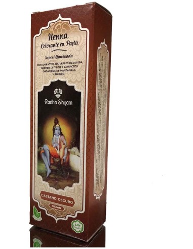 Henna Pasta Castaño Oscuro Radhe 200 Ml