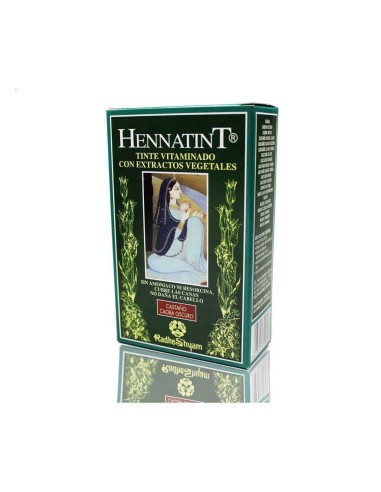 Radhe Shyam Hennatint Castaño Caoba Oscuro 60Ml